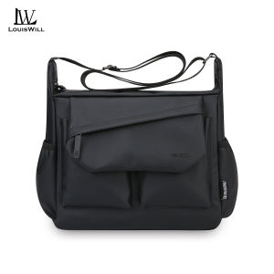LouisWill Mens Shoulder Bag Large Capacity Messenger Bag Business Bag Waterproof Travel Bag Sports Bag Cross Body Bag Lightweight Casual Bag Leisure Sport Street Bag