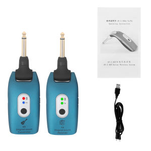 IRIN | A9 2.4G Wireless Guitar System 6.35mm Plug & Play Transmitter Receiver with 4-Hour Battery Hi-Fi Low Noise for Guitar/Bass