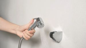 JOMOO Toilet Bidet Spray Set with 1.2M Stainless Steel Bidet Hose Holder High Pressure Water Saving Leak Proof Toilet Accessories