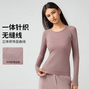 2025 New Lululemons Một Cái Thay Thế Gửi Mẫu Mới Nữ Tay Áo Dài Cổ Tròn Thể Thao Áo Phông Chạy Bộ Áo Thể Dục Sửa Thân Thoáng Khí Yoga Tay Áo Dài D19083