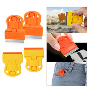 Mini Razor Blade Scraper Tool Scraping off Stickers Suitable for Cleaning Car Windows Film Adhesive Stickers Removing Glue Label