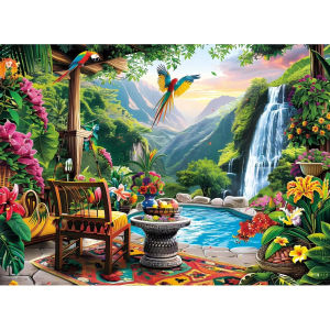 Mountain Forest 500/1000 Pieces Creative Jigsaw Puzzle Paper Puzzle Anti Stress Floor Toys for Adult Games Birthday Gift
