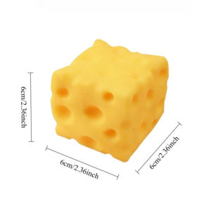 Squishy Giant Cube Cheese Squeeze Toy Soft Stress Relief Slow Rising Sensory Fidget Toys for Kids and Adults Relaxing Gifts