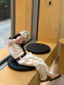 Girls Casual Summer Outfit White Vest Straight Leg Anti-Mosquito Pants Fashionable Trendy Childrens Clothing Set for Kids