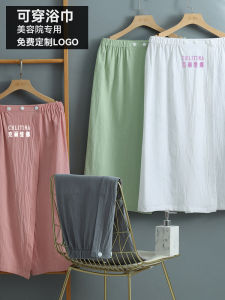 Bộ Đồ Tắm Cotton Mỏng Mùa Hè Cho Phòng Tắm Spa Bộ Đồ Tắm Cotton Nguyên Chất Có Thể Mặc Được Logo Phòng Tắm Spa