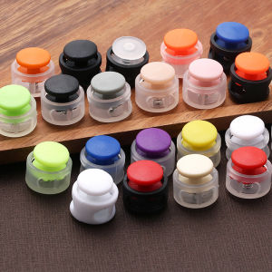 [Gnker] 20pcs Multi Colors Plastic Paracord Shoelace Cord Lock Clamp 2 Hole Toggle Clip Stopper Shoelace Cord Buckles Parts Accessories