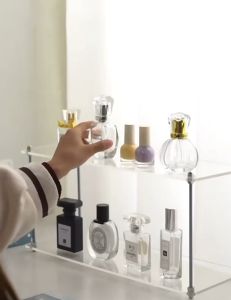 *SG Stock* Perfume Organizer Rack Desk Rack Desktop Organizer Rack Perfume Stand Makeup Storage Rack Cosmetics Storage Rack Toiletries Storage Rack Skincare Storage Rack Perfumes Holder Displays Perfume Rack Cup Display Rack Mini Rack 3A
