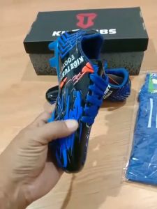 KIDZTUBS Sepatu Bola Anak Paket Komplit Sepatu Bola Tas Skin Deker Kaos Kaki Usia 6-10 Tahun Size 28 29 30 31 32 33 34 35 36 37 KDZ1651010625