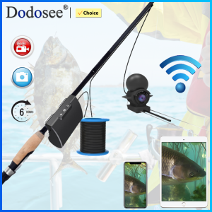 Dodosee WiFi Fishing Camera 15-50m Underwater Camera HD Fish Finder with Transmitter Lake Sea IOS&Android Fishing Accessories