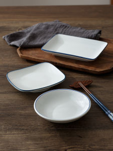 Small Plate Japanese Style Ceramic Condiment Saucer Bone Dish Soy Sauce Dish Home Bar Restaurant Snack Bar Hot Pot Tableware