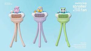 Baby Stroller Fan Portable Octopus Mini Fan 3-speed Flexible Tripod Stand Kipas Kecil For Baby Pram