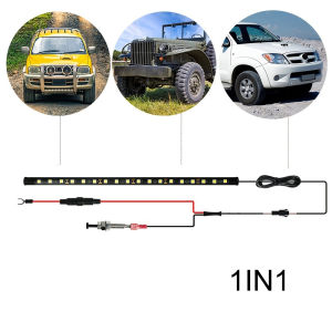 1set LED Car Engine Under Hood Light Kit Waterproof 12V Car LED Strip Light Bar with Automatic On/Off Universal Fit Any Vehicle