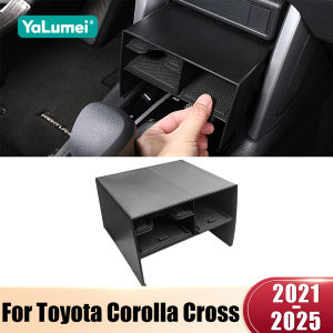 For Toyota Corolla Cross XG10 2021 2022 2023 2024 2025 Hybrid ABS Car Central Storage Box Organizer Containers Holder Tray