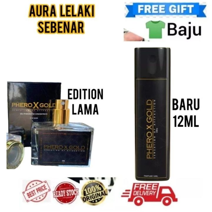 PHERO X GOLD 100% ORIGINAL ++ FREE GIFT Baju Aura Attraction
