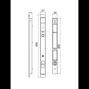 Khóa cửa nhôm vân tay Demax EL908 BL face id remote app wifi camera chuông cửa chính hãng