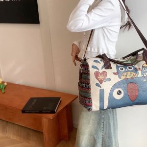 DEOBAGS TAS TRAVEL KANVAS GAJAH / TAS BAGU WANITA BESAR MOTIF GAJAH TAS TFW / TAS MUDIK TFW 00279