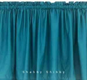 Hordeng gorden kolong dapur polos warna biru toska
