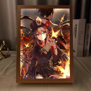 Anime Figurine Decorative Night Light Walnuts Periphery Lighting Painting Esports Room Atmosphere Small Night Lamp Gift