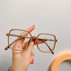Ninabobo KC005 Kacamata Anti Radiasi Wanita Pria Lensa Transparan Korea Gaya Retro Eyeglasses