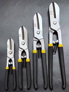Kéo Cắt Tấm Sắt Hạng Nặng Kéo Cắt Hàng Không Bằng Thép Không Gỉ Dùng Cho Gia Công Kim Loại Dụng Cụ Cầm Tay Chuyên Nghiệp