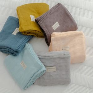 100% Cotton Soft Yarn Wiring Blanket Sofa Cover Throw Blanket King Queen Size Air Conditioning Quilt Bedspread