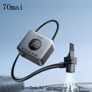 70mai Cordless Air Compressor 2 TP07 Upgraded Large Cylinder 5 Inflation Mode Portable Car Air Pump 70mai TP07 Beginner-friendl