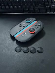 6 Chiếc Nắp Thay Thế Sửa Chữa Cho Tay Cầm Nintendo Switch 2 Joycon Chất Liệu Silicon Đen Dễ Lắp Đặt Phụ Kiện Chơi Game