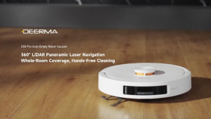 Deerma S30 Pro Robot Vacuum Cleaner 15KPa Strong Suction Anti-Tangle Brush LDS Laser Navigation Smart App Control For Pet Hair & Home Cleaning