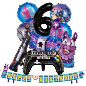 Trò Chơi Bắn Súng Fortnite Bộ Bóng Bay Sinh Nhật 32 Inch Dành Cho Trẻ Em Tiệc Sinh Nhật Trang Trí Bằng Giấy Bạc Đồ Dùng Trang Trí Sự Kiện Chủ Đề Quà Tặng Trang Trí Sự Kiện