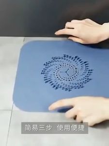 2 In1 Silicone Sink Drain Cover Anti Clogging Filter Screen Household Floor Drain Pad for Kitchen Bathroom Sink