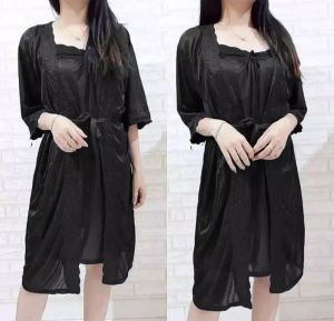 DC FASHION89 BAJU TIDUR DRESS KIMONO TRIKOT 2IN1