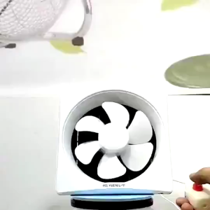 Exhaust Fan 6/8/10/12 Inch High Power Low Noise Energy Saving Wall Ceiling Mounted Exhaust Fan High Airflow Shutter Vent Fan Durable Household Extractor For KitchenRoomBathroom