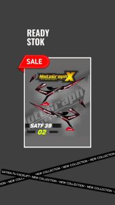 STRIPING VARIASI SATRIA FU FACELIFT STICKER RACING STAR SATF 39