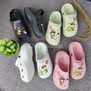 Cherrys Shop Sandal Jelly Veena | Sandal Wedges Wanita | Sandal Jelly Karakter