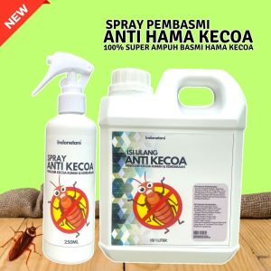 Spray Anti Kecoa Rumah | Pengusir Kecoa Kendaraan | Bahan Alami | 100% Super Ampuh | Pilihan Ukuran 250ml | Isi 1 Liter | 1L Gratis 250ml
