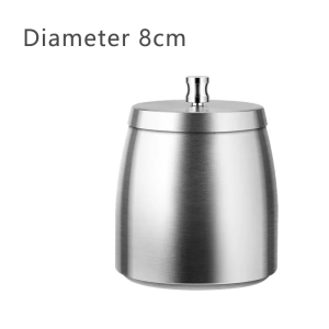 1 Chiếc Gạt Tàn Thuốc Lá Bằng Thép Không Gỉ Có Nắp Đậy Chống Gió Di Động Ngoài Trời Xì Gà Tro Giá Đỡ Để Bàn Hút Thuốc Phụ Kiện