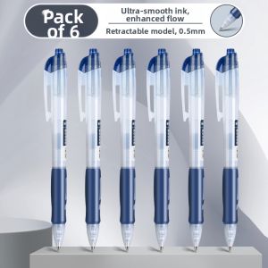 deli | Exam Student Suitable Quick Drying Press-type Ballpoint Pen 0.5mm