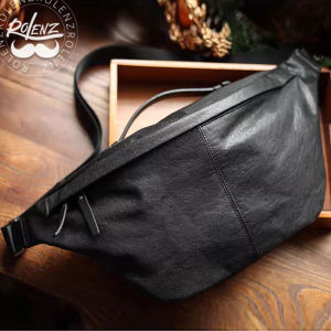 กระเป๋าคาดหน้าอกหนังแท้ Rolenz สำหรับผู้ชาย ทรงหลวม ความจุขนาดใหญ่ กระเป๋าสะพายข้างแบบสะพายข้าง กระเป๋าสะพายไหล่ข้างเดียว กระเป๋าสะพายข้างสำหรับเดินป่า
