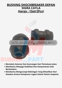 KARET BUSHING SHOCKBREAKER BELAKANG ATAS SIGRA CAYLA BAHAN BAN 1SET