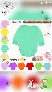 Jumsuit bayi lengan panjang laki laki perempuan jumper bayi polos baju tidur bayi murah