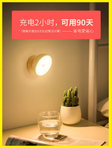 Human Body Automatic Small Induction Night Lamp Rechargeable Battery Voice-Controlled Corridor Stair Aisle For Home Wireless Corridor Wall Lamp