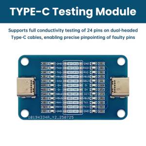 Aideepen | Mô-đun Kiểm Tra Cáp Sạc Nhanh Type-C Hai Đầu Với Đèn LED Thiết Bị Kiểm Tra Cáp Di Động Dành Cho Kết Nối Type C Với Type C