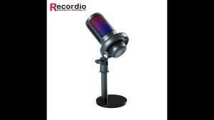 Mic thu âm livestream ME6S USB-C - Podcasd microphone Microphone PC - Micro thu âm USB có dây hỗ trợ đèn led RGB thu âm đa hướng lọc tiếng ồn tốt