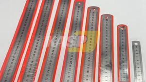 10cm-50cm Metal Ruler Drawing Measurement Student Stationery Stainless Steel Rulers