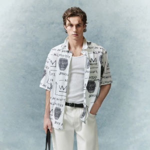 Jack Jones | Summer Short Sleeve Loose Fit Artistic Letter Printed Shirt