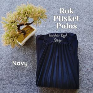 Rok Plisket Premium Polos Bahan Hyghet Rok Remaja Outfit Kuliah Rok Wanita Casual Santai