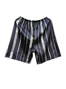 Loose Short Sleepwear Mens Summer Simulation Silk Home Leisure Pants Lightweight Comfortable Breathable White Color