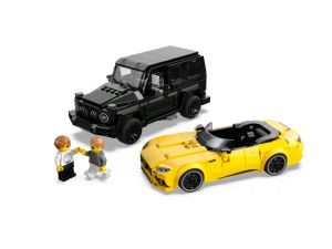 LEGO SPEED CHAMPIONS 76924 Đồ Chơi Lắp Ráp Siêu Xe Mercedes Amg Gt Roadster 2024 & Amg G63 (808 chi tiết)