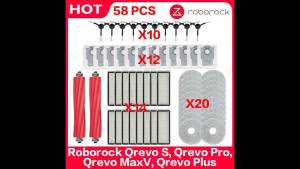Roborock | Main Roller Side Brush Filter Mop Pad Cloth Dust Bag For Roborock Qrevo S Qrevo Pro Qrevo MaxV Qrevo Plus Spare Parts