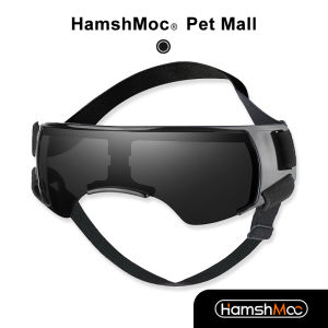HamshMoc Eye Wear Protection Dog Goggles Windproof Pet Sunglasses Comfortable with Adjustable Strap for Medium Small Dog